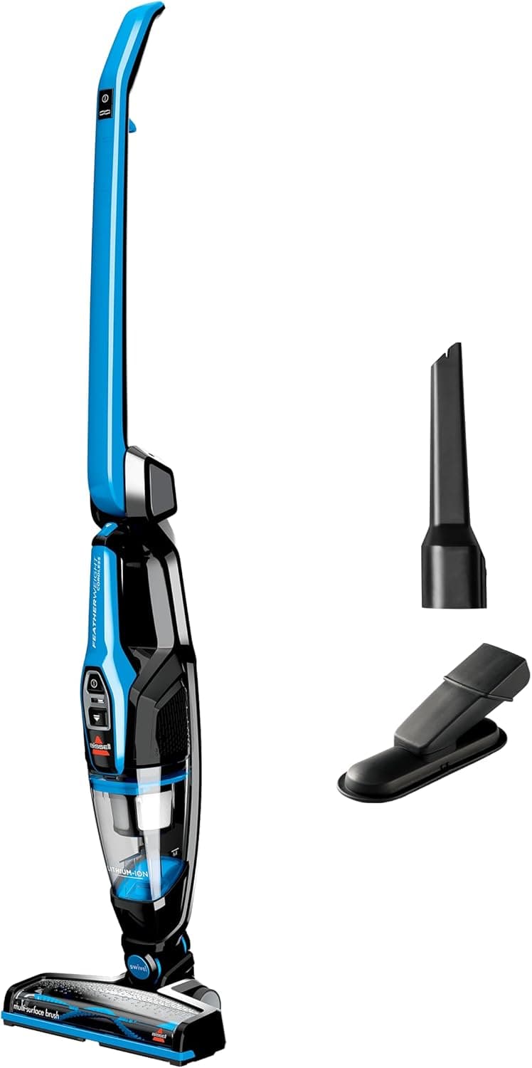 Bissell, 3061 Featherweight Cordless Stick Vacuum, Self-Standing, Electric Blue, Black