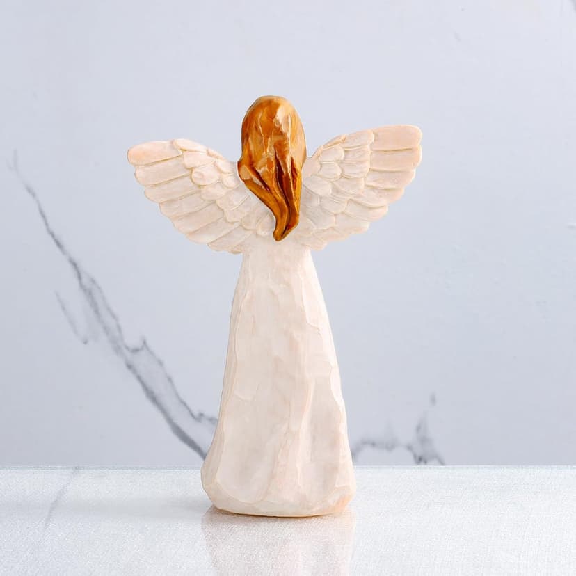 Retirement Gifts for Women, Happy Retirement Party Decorations, Retired Gifts for Teachers Coworkers Nurses Friends Sisters Retirement Gift for Woman, 5.5” Resin Angel Figurine - Retirement Gifts B0DF368QNW