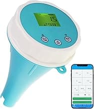 6-in-1 Wireless Water Quality Tester Bluetooth Floating Water Quality Monitor for Pools, Spas, and Hydroponics - pH, EC, ORP, Chlorine, Salinity, and Temperature Measurement