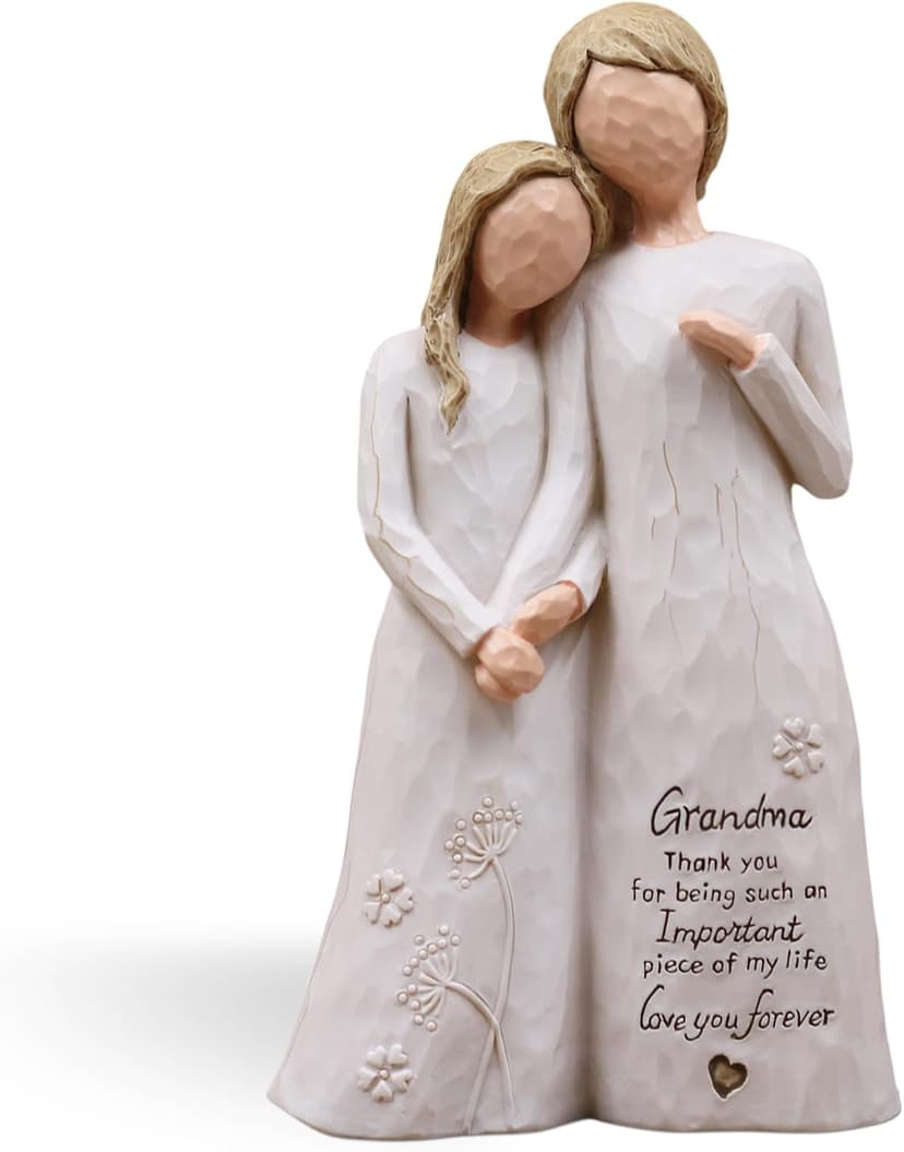 Grandma Gifts from Granddaughter,Grandma Gifts for Birthday Christmas Mothers Day,Hand-Painted Resin Statue,Gifts for Grandma Grandma Birthday Gifts,Great Grandma Gift, Grandmother Gift Figurine B0FGCNN72R