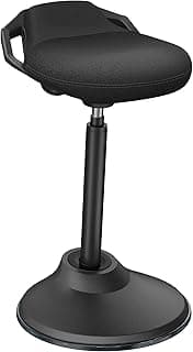Standing Desk Chair, Adjustable Ergonomic Standing Stool, Swivel Sitting Balance Chair, Anti-Slip Bottom Pad