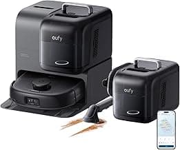 eufy Robot Vacuum E28, Portable Carpet for Deep Cleaning, HydroJet System with Roller Mop, All-in-One Robot Vacuum and Mop Combo, 20,000 Pa Suction, Zero-Tangling, Corner-to-Edge Cleaning (Upgraded)