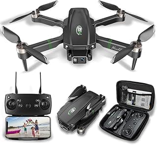 Drones with Camera for Adults 4K 1080P, Mini Drone with Camera, Altitude Hold, One Key Take Off/Landing, Headless Mode, 3D Flip, 3 Speed Mode, Foldable Remote Control Drone with 2 Batteries for Beginners