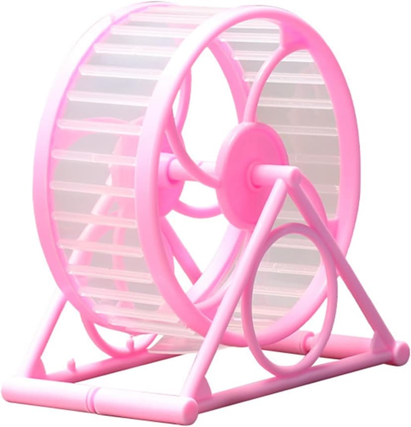 Pet Hamster Exercise Running Wheel with Stand Playing Supplies Cage Toy Gerbils Hamster Running Jogging Toy Hamster Running Wheel Small