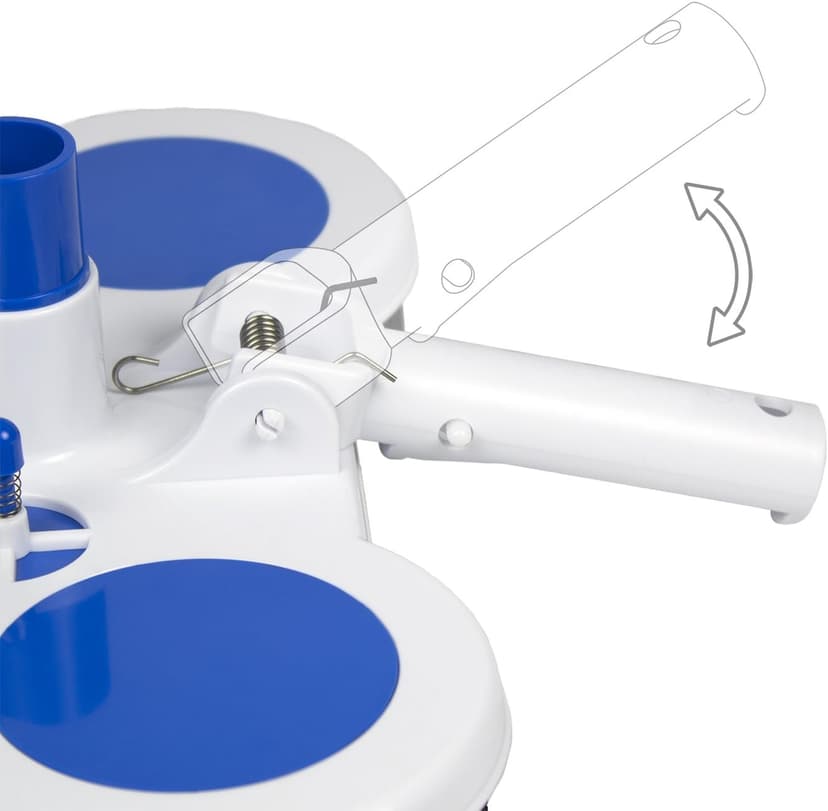 Poolmaster Deluxe Weighted Vinyl Liner Pool Vacuum Head With Air-Relief Valves, Safe Cleaning for Inground & Above-Ground Pools – Fits 1-1/4" & 1-1/2" Hoses