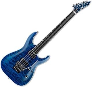 ESP LTD MH-1000 QM Electric Guitar - Black Ocean