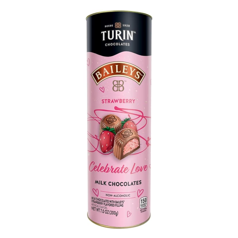 Turin Milk Chocolates filled with Baileys Strawberry Ganache, 7 oz.