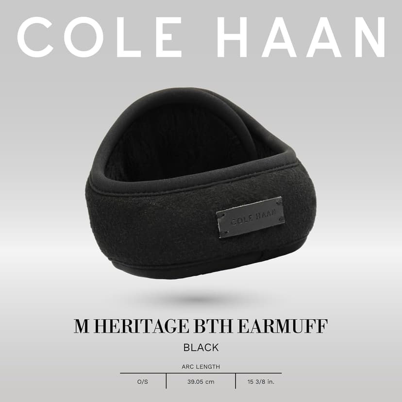 Cole Haan mens Heritage Behind-the-head Earmuff