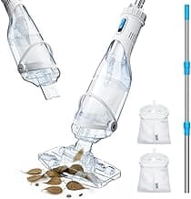 InoKraft Pool Vacuum for Above Ground Pool, Cordless Handheld Pool Vacuum for Inground Pools, Rechargeable Pool Cleaner with Powerful Suction up to 18.5 gallons/min, Ideal for Leaves, Debris, Blue