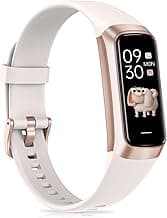 Fitness Tracker with 24/7Heart Rate, Blood Pressure, Sleep Tracking, Calorie, Activity Tracker with 1.1" AMOLED Color Screen, Waterproof Step Tracker for Android iPhones Women Men