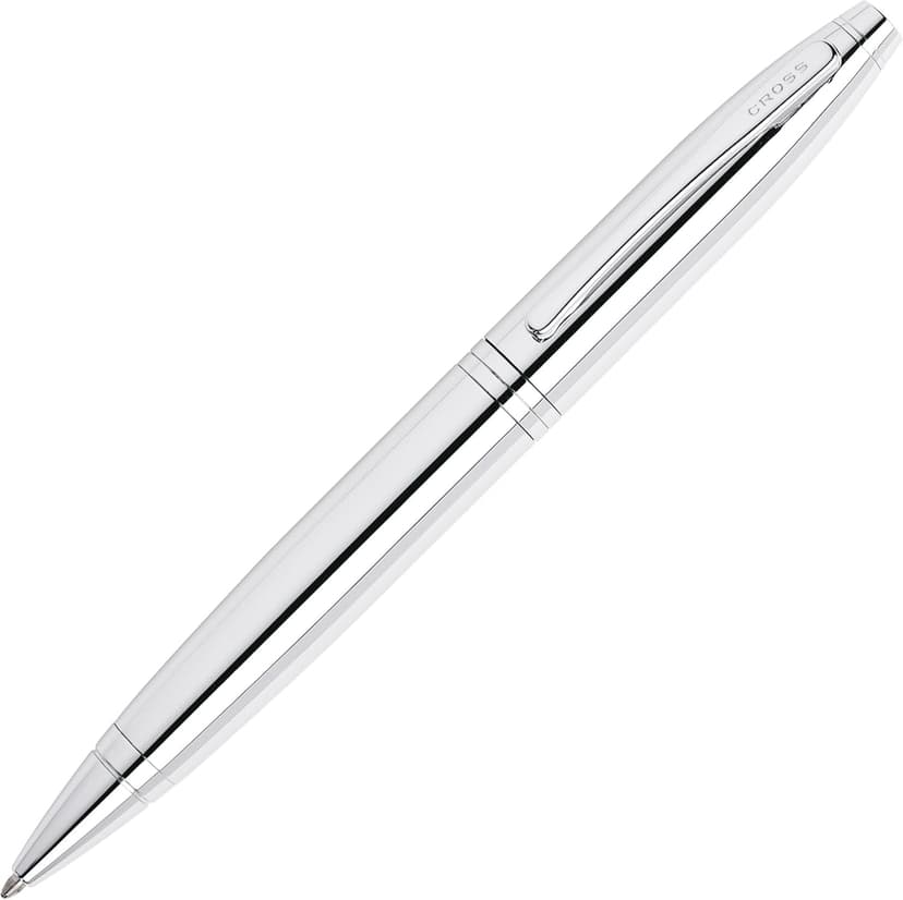 Cross Calais Refillable Ballpoint Pen Presented in a Luxury Gift Box - Medium Point, Black Ink, Polished Chrome