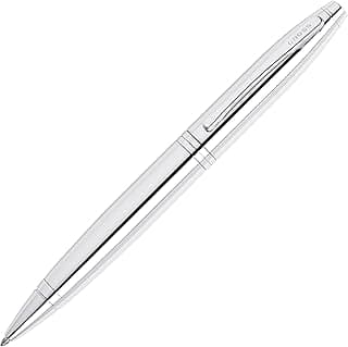 Cross Calais Refillable Ballpoint Pen Presented in a Luxury Gift Box - Medium Point, Black Ink, Polished Chrome