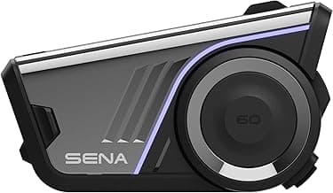 Sena 60S Motorcycle Communication Headset with Wave, Mesh, and Bluetooth Intercom, 2nd Generation Sound by Harman Kardon