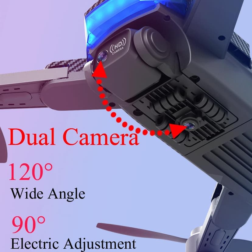 Lozenge Drones 360° Obstacle Avoidance Brushless Drones with Camera for Adults 4K GPS Smart Follow Auto Return Long Battery Life Quadcopter Big Size L900 HJ90 3 Battery Black Carbon Fiber Pattern