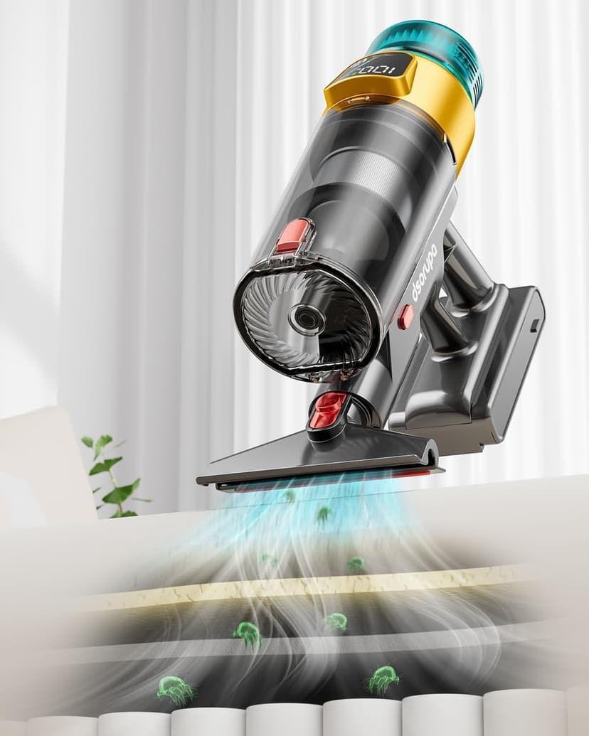 Cordless Vacuum Cleaner, 600W 50KPA 70Mins Vacuum Cleaners for Home, Stick Vacuum with Charging Dock Station, Anti-tangle Wireless Vacumm, Rechargeable Cordless Vacuum for Pet Hair/Carpet/Hard Floor