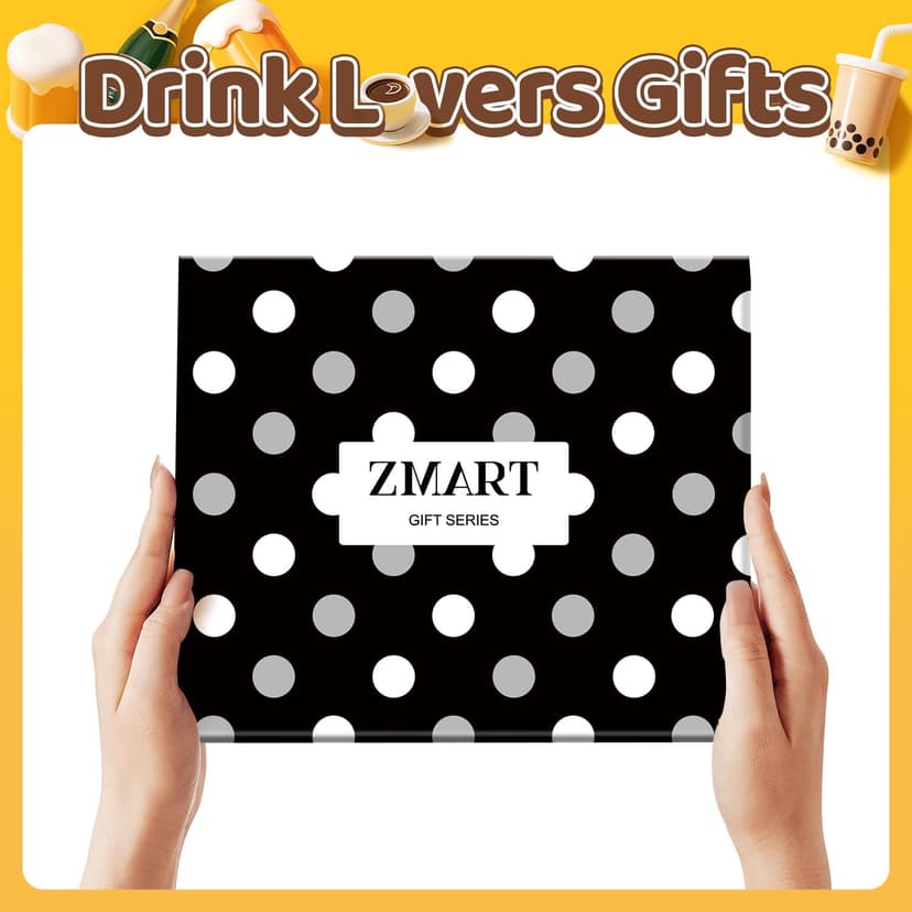 Zmart Drink Gifts for Men - Scotch Whiskey Socks for Drink Lovers, Beer Coffee Gifts