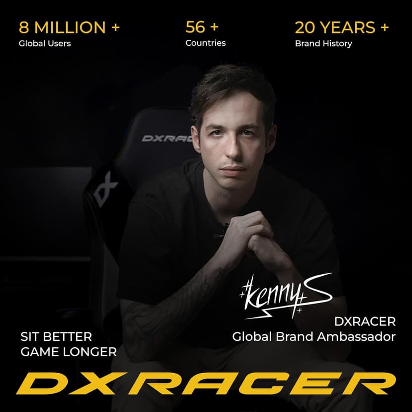 DXRacer Master XL Video Gaming Chairs for Adults, Ergonomic Reclining Computer Gaming Chair, Racing Style Height Adjustable (EPU Leatherette, Black Line)