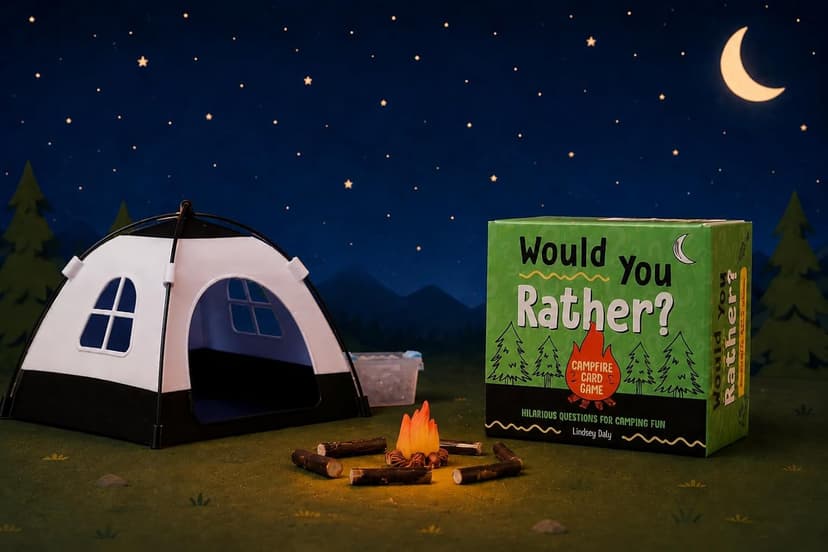 Would You Rather? Campfire Card Game: Hilarious Questions for Camping Fun and Outdoor Adventures B0G8XNNYVC