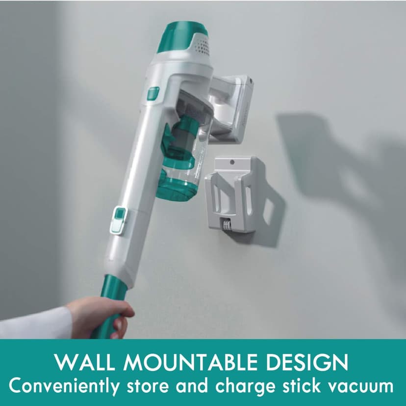 Kenmore DS4020 Cordless Stick Vacuum Lightweight Cleaner 2-Speed Power Suction LED Headlight 2-in-1 Handheld for Hardwood Floor, Carpet & Dog Hair, Green