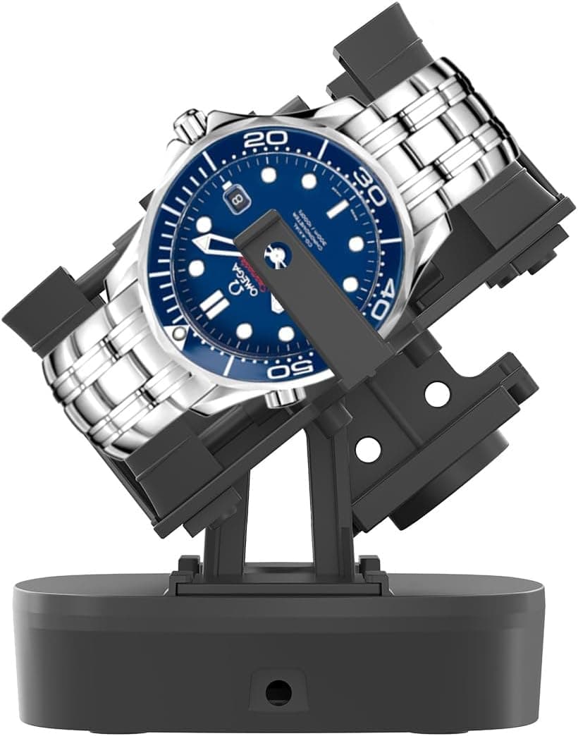 FEICHONGHO Watch Winder for Automatic Watches,Timer Shutdown Function,Support Single and Double Watch Spinner,Self Winding Turner,Rotating Device