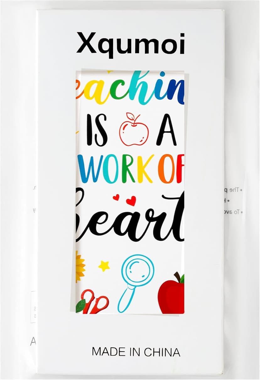Xqumoi Teaching is A Work of Heart Sticky Notes Set Blackboard Self-Stick Note Pads Teacher Appreciation Gift Writing Memo Pads School Office Supplies