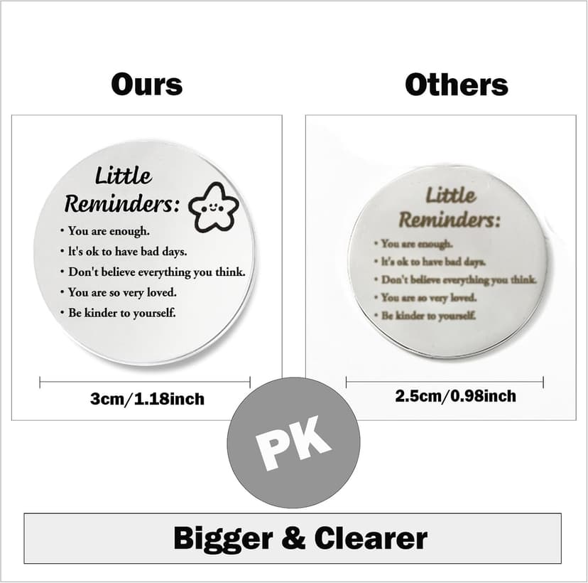 Yiflin Unique Gifts for Women,Men,Friend,Family - Birthday, Christmas, Valentine's Day Gifts - Pocket Hug Token with Keychain