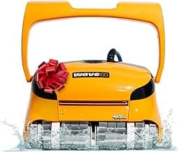 Dolphin Wave 60 Automatic Robotic Pool Vacuum Cleaner Includes Caddy, Wall Climbing Scrubber Brush, Top Load Filters, Ideal for Commercial Pools up to 50 FT in Length