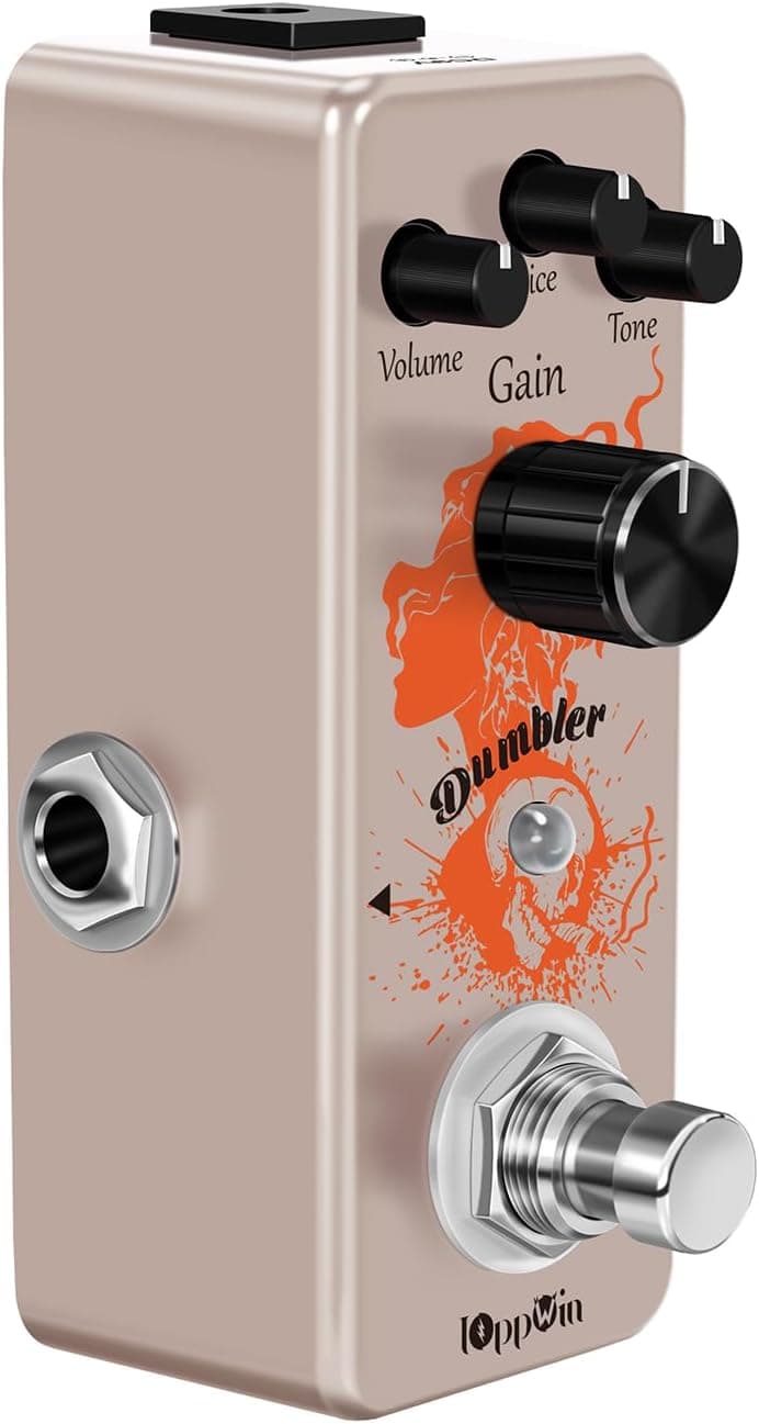 Compact Dumble-Style Overdrive Guitar Pedal - IOppWin Dumbler with Voice Dial for Crisp Bite, True Bypass, Metal Shell for Beginners - Vintage Amp Simulator with Warm Sustain