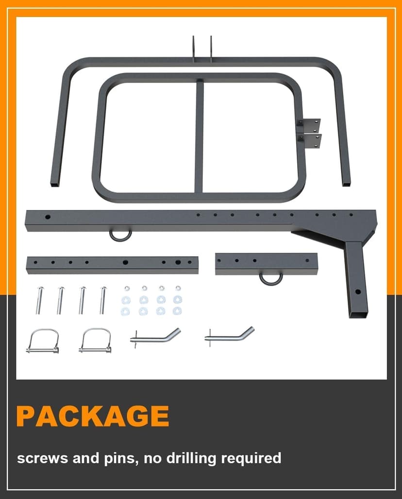 Upgraded RV Hitch Mount Kayak Rack Height Adjustable Vertical Kayak Carrier for RV, Truck, SUV Holds 2 Kayaks up to 12' & 150LBS & 2'' Hitch Receiver