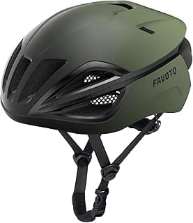 Favoto Adult Bike Helmet for Men & Women, Lightweight Cycling Helmet with Adjustable Fit, Sleek Streamlined Design, Road Commuter & Mountain Riding