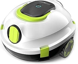 Y20 Robotic Pool Cleaner, Cordless Pool Vacuum for Above Ground & Inground Flat Pools with Dual Motors, 120 Min Runtime, Auto-Parking, Powerful Pool Vacuum Robot for Up to 1100 Sq.Ft