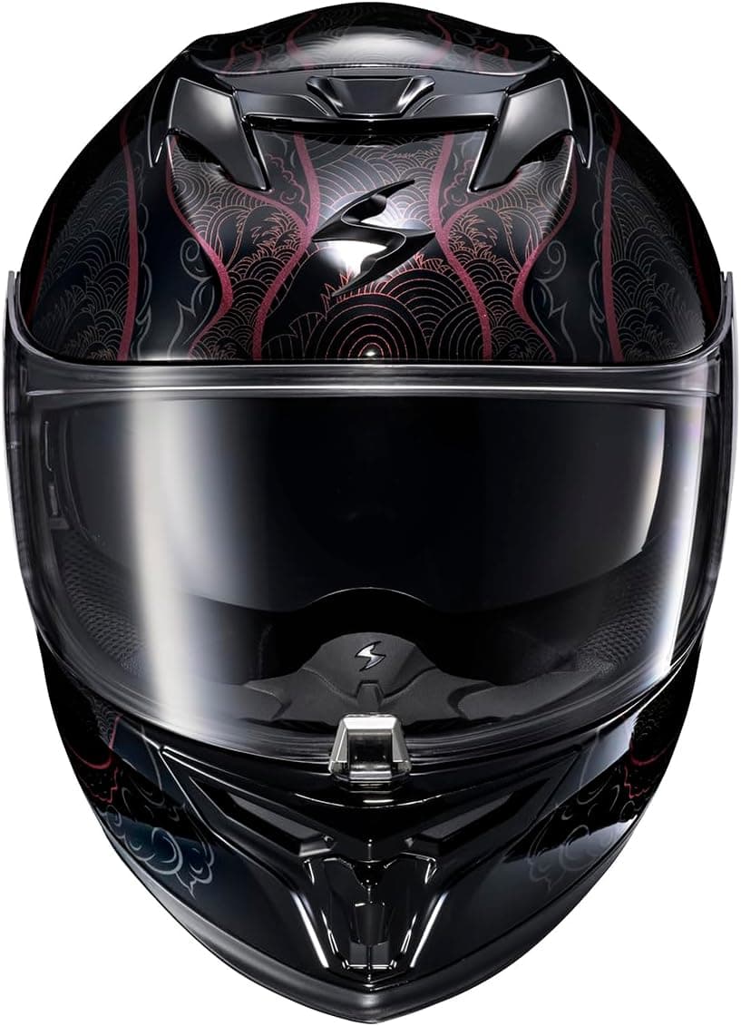 ScorpionEXO T520 Full Face Touring Motorcycle Helmet with Bluetooth Ready Speaker Pockets DOT ECE Approved Nama-Shimi (Black/Chameleon - Medium)