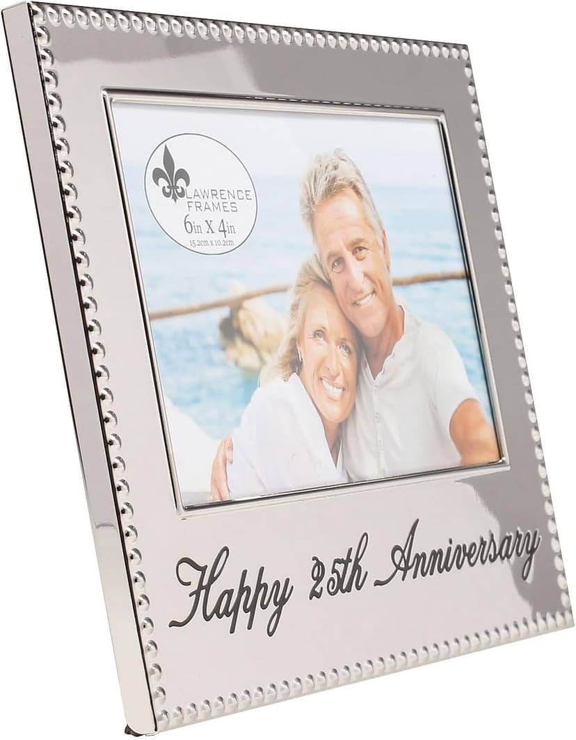 Lawrence Frames 4x6 Happy 25th Anniversary Picture Frame (290064)