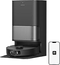 DREAME L40 Ultra Gen 2 Robot Vacuum and Mop with 25,000Pa Suction, Extendable Side Brush and Mop, All-in-One Self-Emptying & Cleaning Dock, Voice & App Control, Black