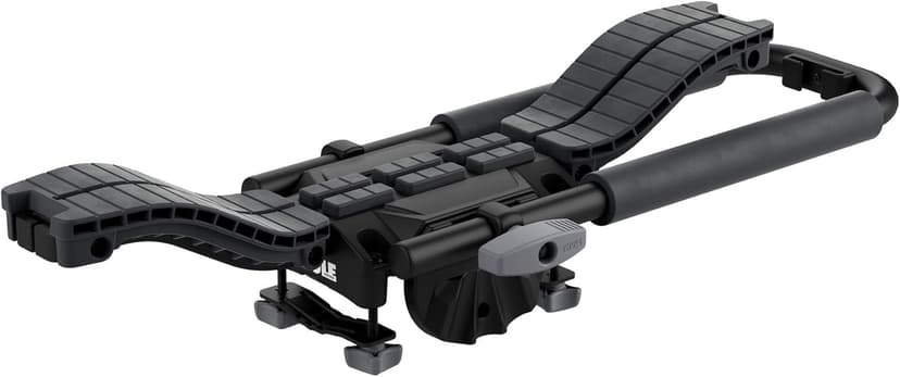 Thule Compass Kayak and SUP roof Rack - Carries 2 Kayaks or 2 SUPs - J-Style Carrier - Universal mounting Hardware Included - Fits 36" Wide Kayaks and SUPs - 130lb Weight Limit