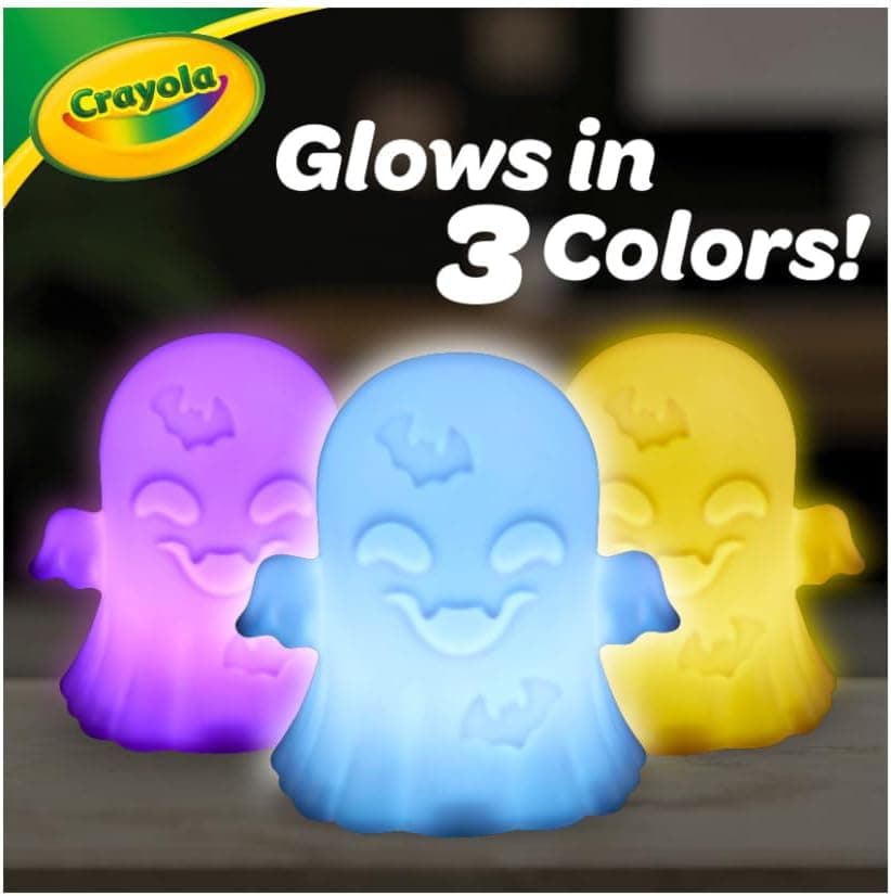 Crayola Light-Ups - Ghost, Reusable Coloring Toy & Craft Kit, Light Up Ghost, Cute Halloween Decor & Night Light for Kids, Halloween Toy, Ages 4+