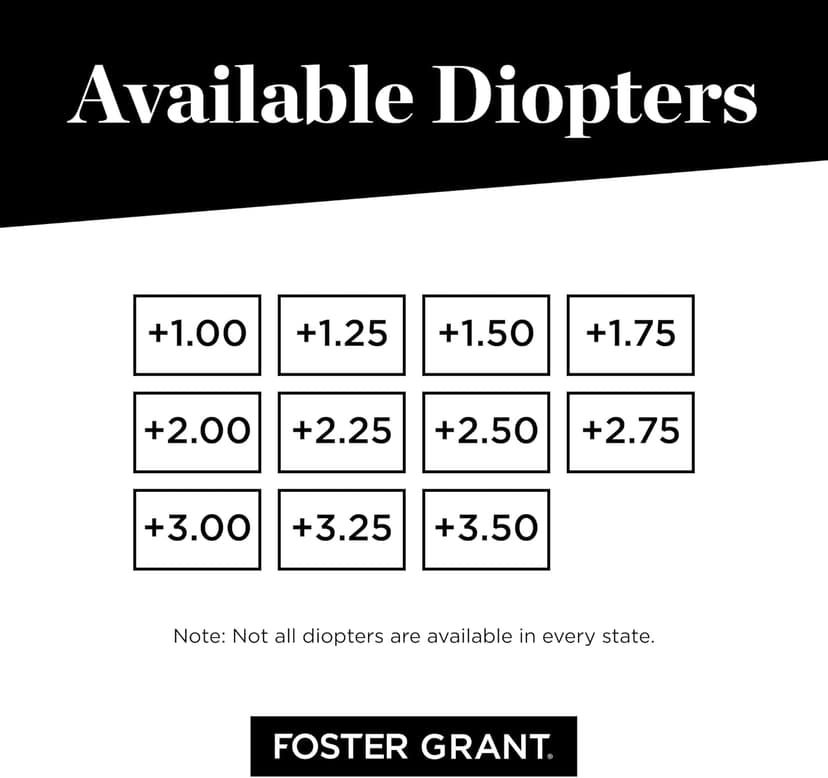 Foster Grant Men's Lamar Square Reading Glasses