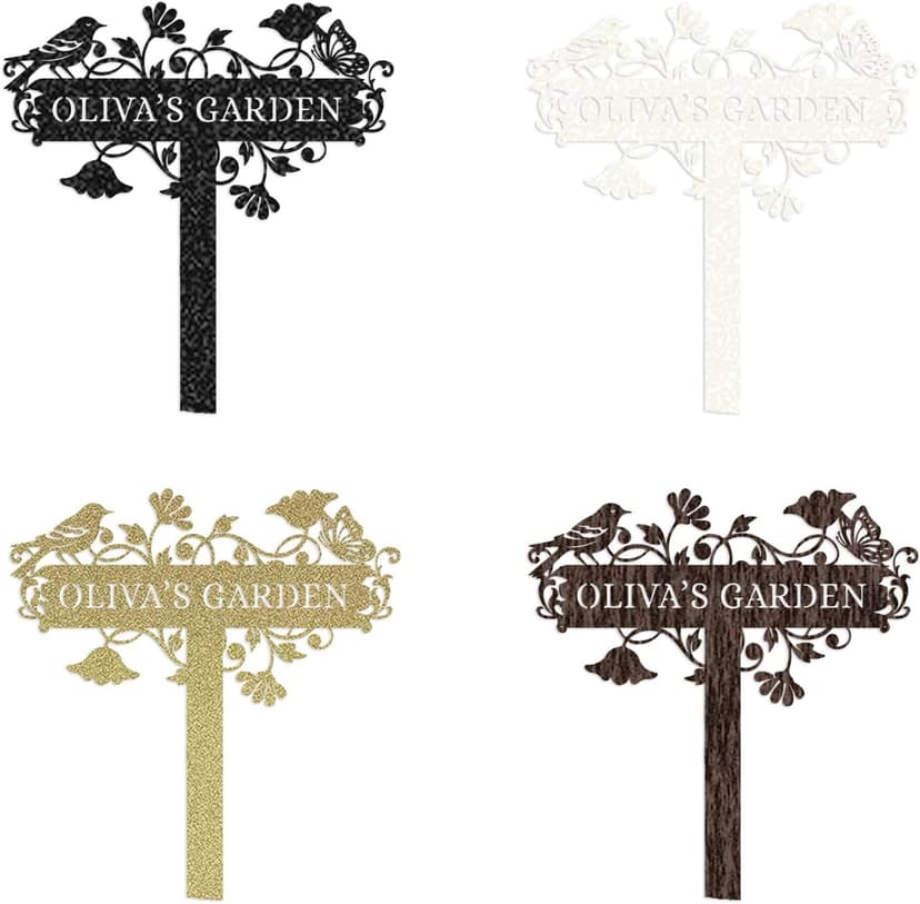 Metal Signs Customized | Personalized Garden Stake Metal Sign | Custom Metal Garden Sign | Personalized Garden Name Sign | Custom Sign Outdoor Metal | Gardening Decor Gifts for Gardeners