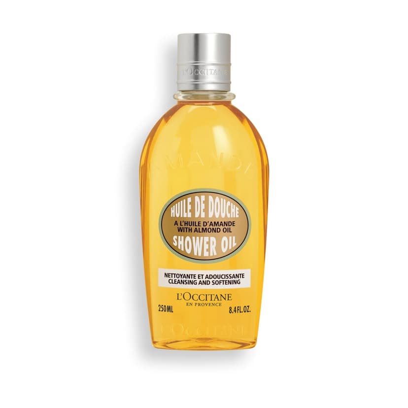 L'OCCITANE Cleansing & Softening Almond Shower Oil, Body Wash & Shaving Base Purifies & Smooths Without Drying Skin, Milky Lather, Nourishing Skincare