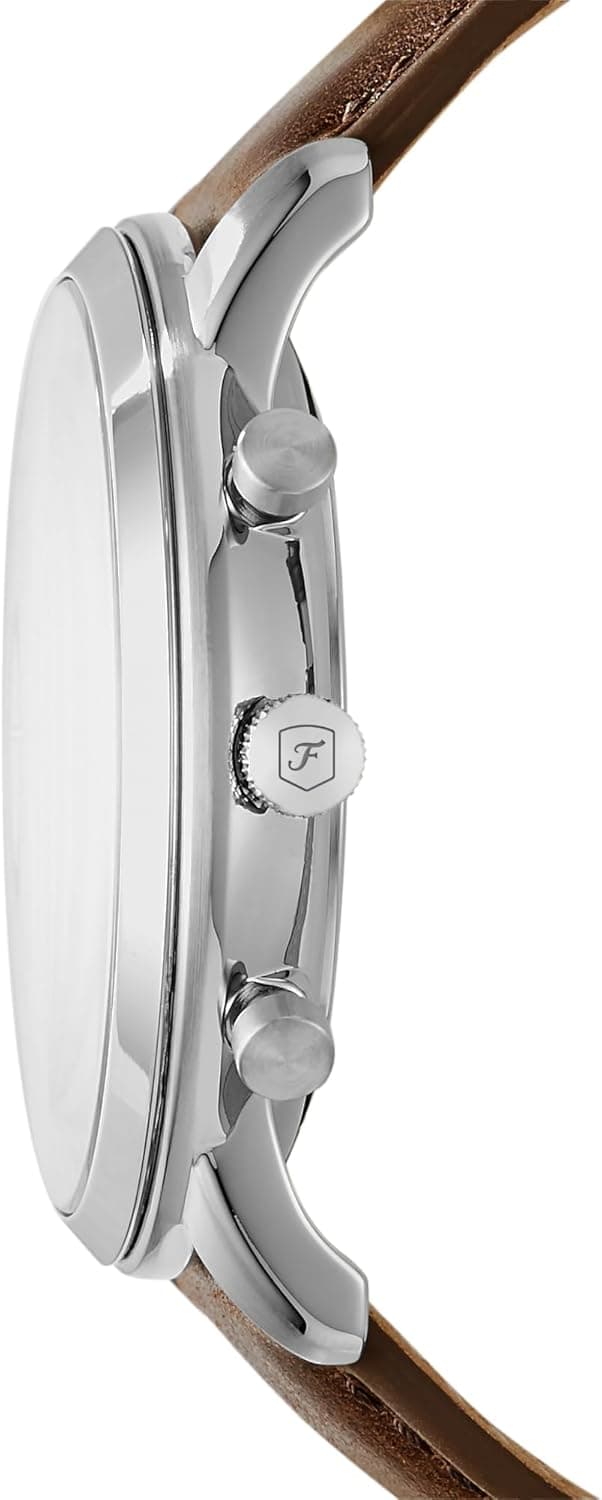 Fossil Men's Neutra Quartz Stainless Steel and Leather Chronograph Watch