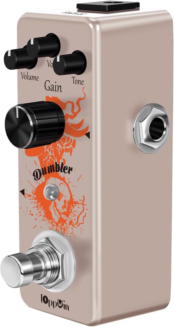 Compact Dumble-Style Overdrive Guitar Pedal - IOppWin Dumbler with Voice Dial for Crisp Bite, True Bypass, Metal Shell for Beginners - Vintage Amp Simulator with Warm Sustain