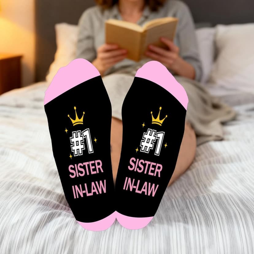 Gifts for Sister-in-Law - Christmas Birthday Mother's Galentines Valentines Day Graduation Mothers Day Sister in Law Gifts,Best Sister-in-Law Gift,Stocking Stuffer,Sister in Law Socks