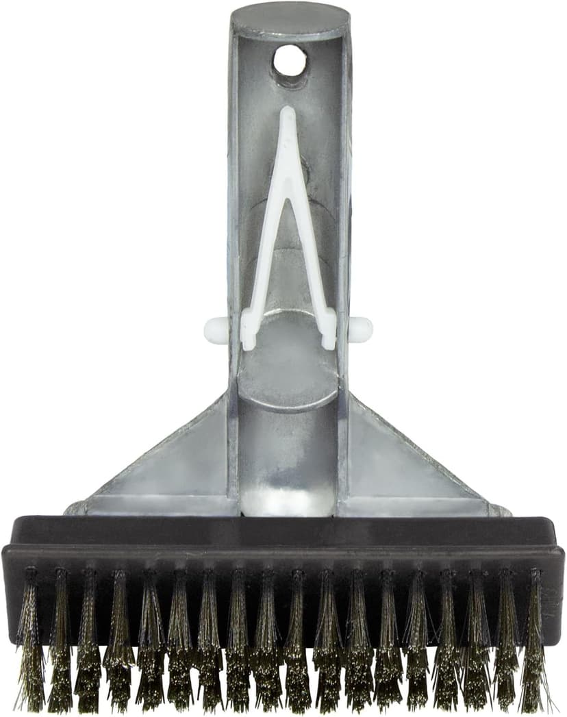Poolmaster 20178 5-Inch Aluminum-Back Swimming Pool Algae Brush with Stainless Steel Bristles, Classic Collection