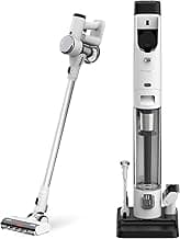 Tineco Pure ONE Station Cordless Vacuum Cleaner with 3L Auto Dust Base, Smart Stick Vacuum Cleaner Powerful Suction & Lightweight, ZeroTangle Brush for Hard Floor, Carpet & Pet Hair, White