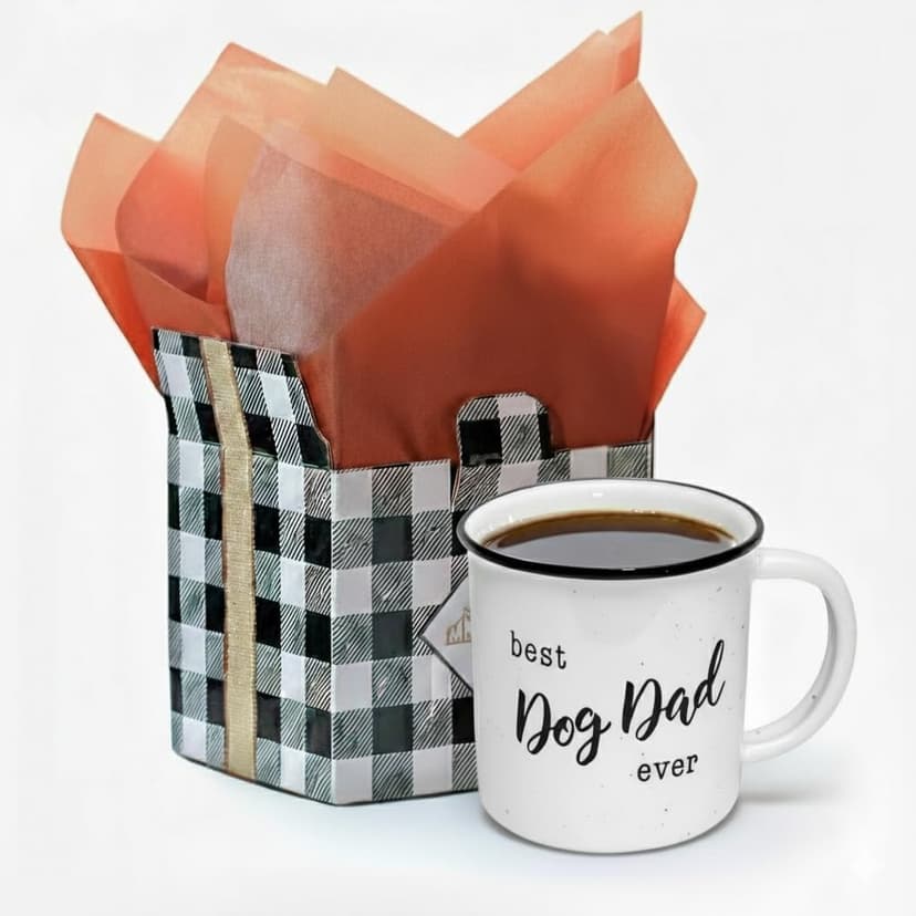 MAINEVENT Best Dog Dad Mug 11 Ounce, Dog Dad Coffee Mug, Best Doggy Father Ever Gift, Doggy Daddy Cup, Novelty Coffee Cup