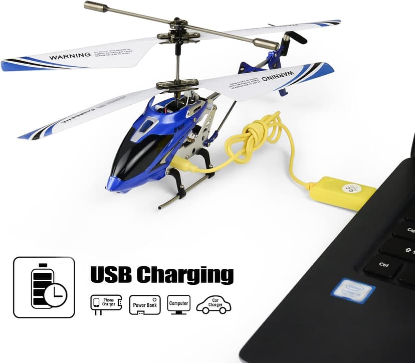 Cheerwing S107/S107G Phantom 3CH 3.5 Channel Mini RC Helicopter with Gyro Blue