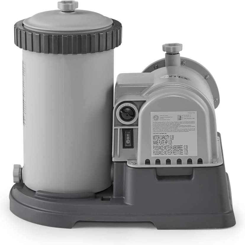 INTEX C2500 Krystal Clear Cartridge Filter Pump for Above Ground Pools: 2500 GPH Pump Flow Rate – Improved Circulation and Filtration – Easy Installation – Improved Water Clarity – Easy-to-Clean
