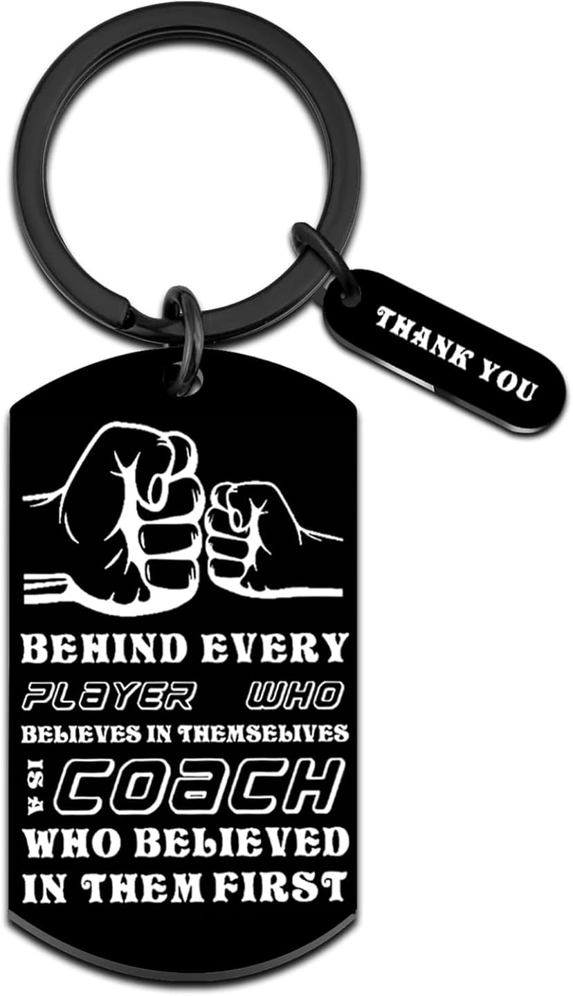 Coach Gifts for Men Coach Appreciation Gifts Basketball Coaches Gift Best Coaches Keychain Thank You Gift for Basketball Soccer Volleyball Softball Baseball Team Birthday Thanksgiving Cheer Keyring