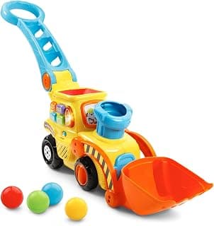 VTech Pop-a-Balls Push and Pop Bulldozer, Yellow B06WV7VBY5