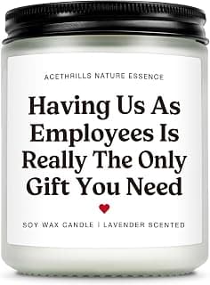 Boss Day Gifts for Women, Clean Burn, Boss Lady Gifts for Women, Non Toxic, Soy Wax Bosses Day Gifts for Women Men - 7 Oz Lavender Scented Candle B0G1M9GPNW